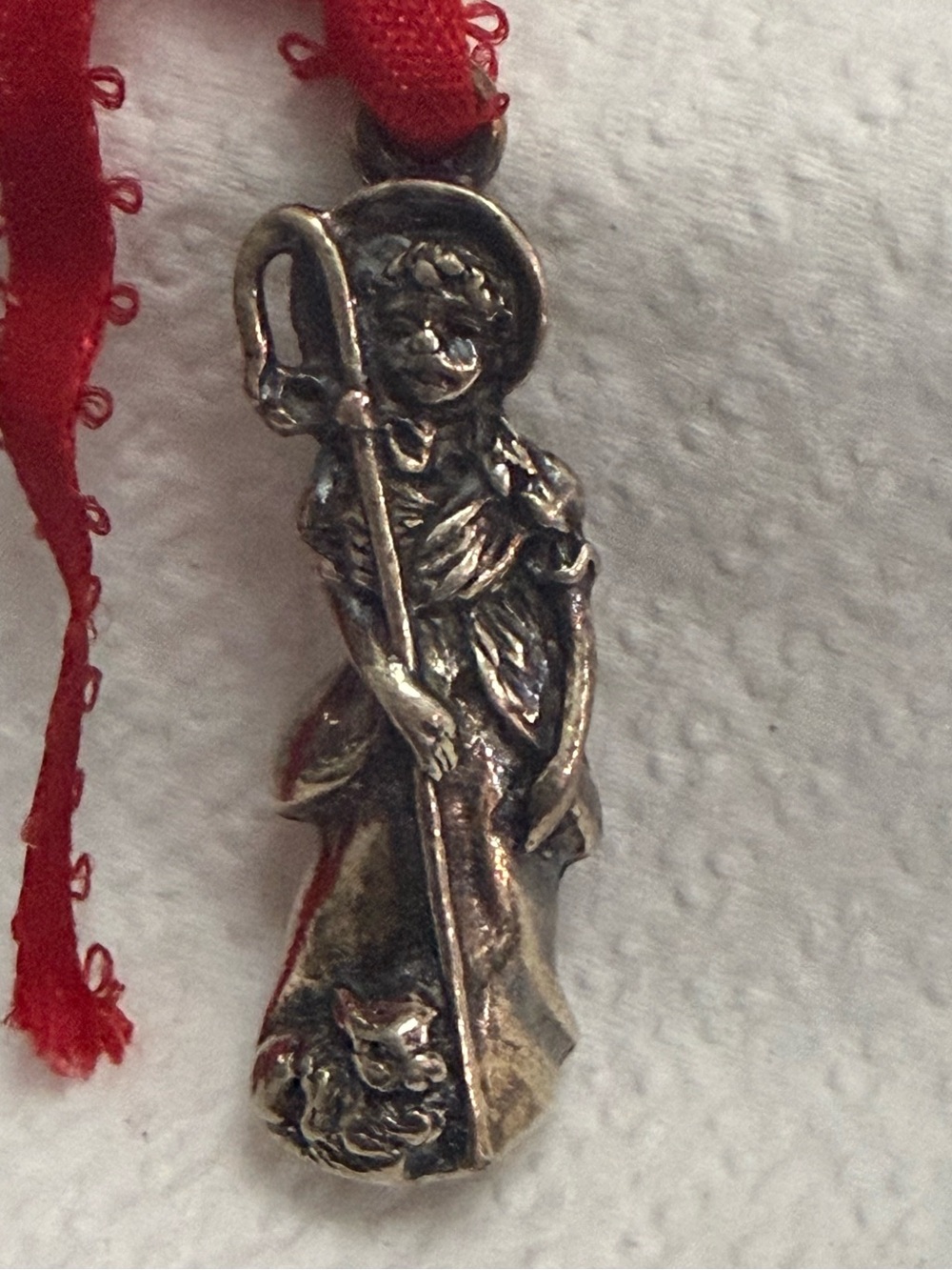 Reed & Barton Bo Peep Silver Plated Charm Pendant for Necklaces Vintage